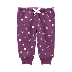 Pantalón Jogger Morado Niñas - Carter's