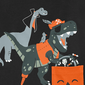 Set Camiseta Dinos Halloween y Pantalón Gris Niños - Carter's