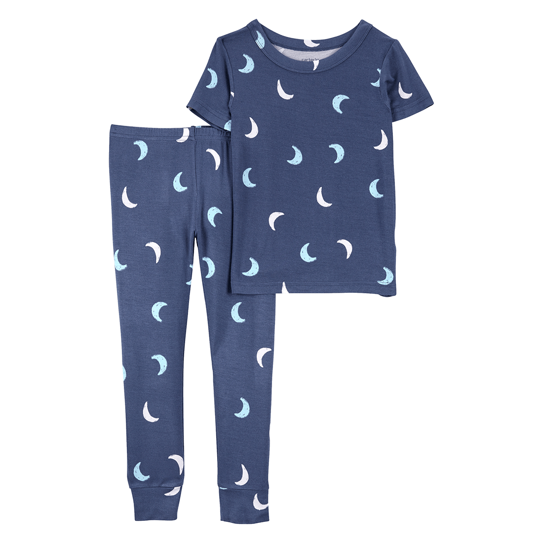 Set Pijama 2 Piezas Azul Estampado Lunas Niños - Carter's