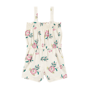 Mameluco Manga Sisa Flores Niñas - Carter's