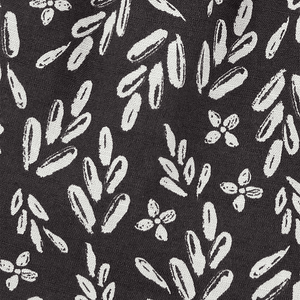 Mameluco Manga Sisa Negro Flores Niñas - Carter's
