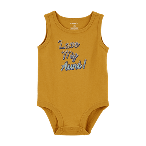 Body Manga Sisa Amarillo Unisex - Carter's