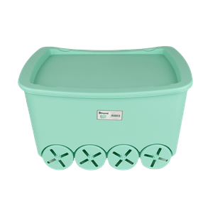 Caja para Juguetes con Ruedas Azul 60L - Ikhome