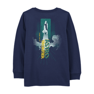 Camiseta Manga Larga Astronauta Azul Niños - Carter's