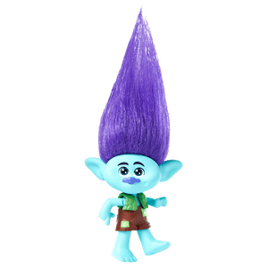 Mini Figura Branch con Cabello de Felpa - Trolls