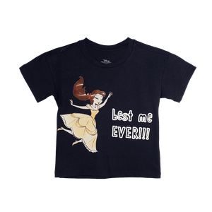 Camiseta Manga Corta Azul Niñas - Princesas