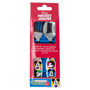 Set Cuchara y Tenedor Metálicos Mickey Funtastic - Stor