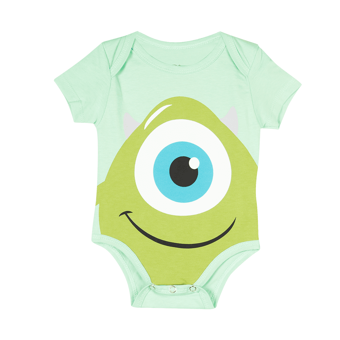 Body de Monster University verde de manga corta para bebé niño