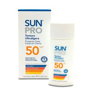Protector Solar Facial en Crema 50 SPF Textura Ultraligera 50 ml - SunPro