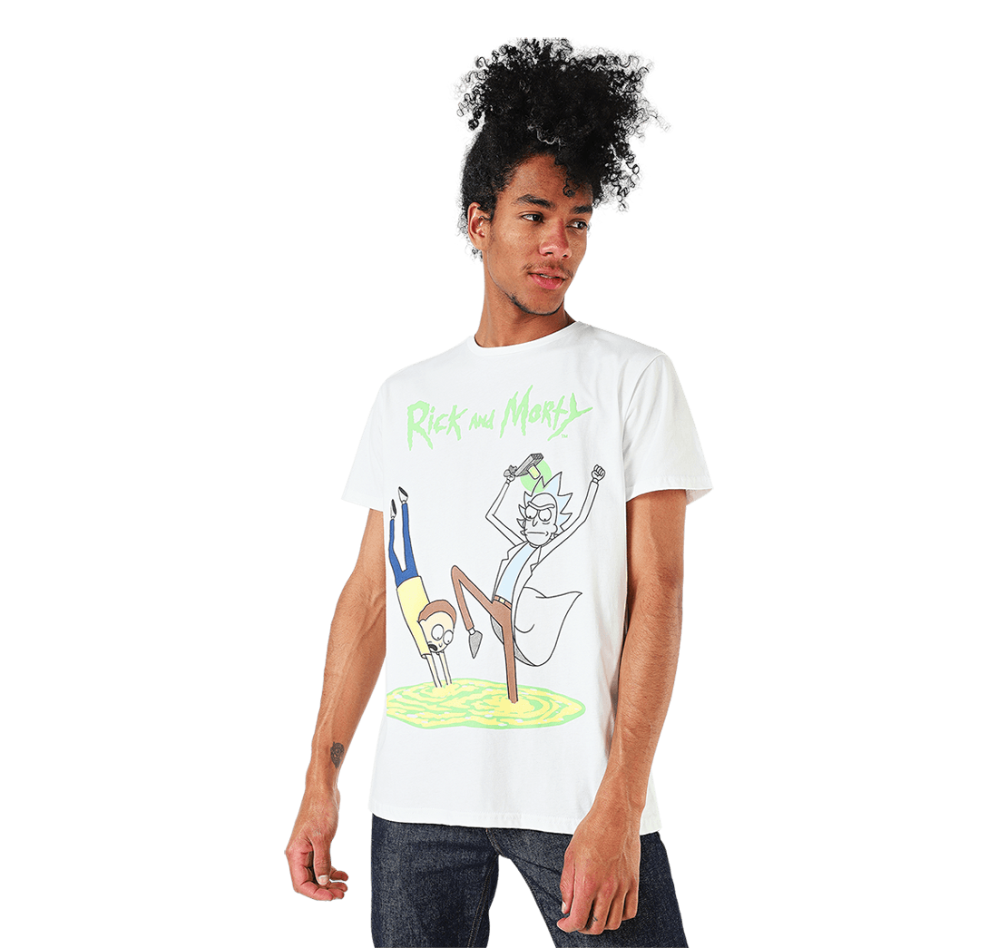 Camiseta Rick  & Morty Blanco