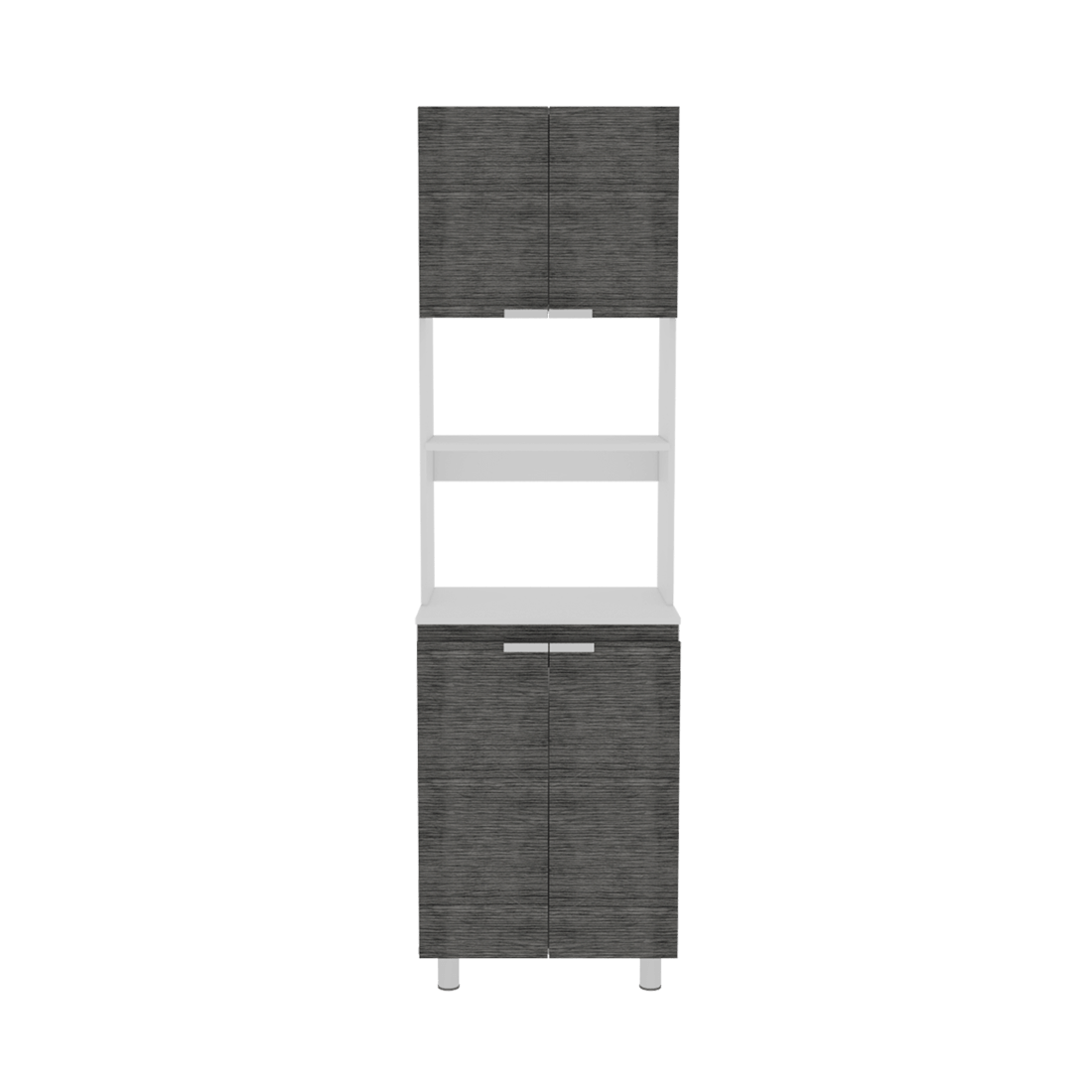 Mueble Microondas Fendi Blanco Roble Gris - RTA Desing