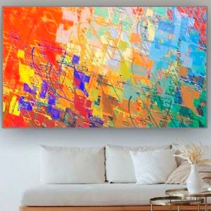 Cuadro Abstract Line 90x120x5cm - Ekonomodo Colombia