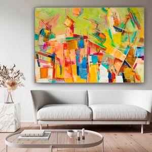 Cuadro Abstract Green 120x180x5cm - Ekonomodo Colombia