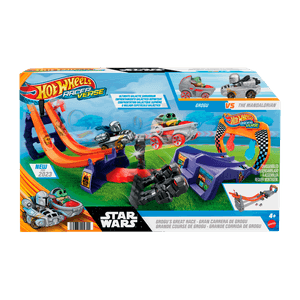 Set Pista Star Wars Gran Carrera de Grogu - Hot Wheels