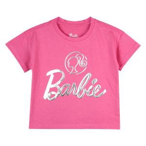 Camiseta Manga Corta Fucsia Niñas - Barbie