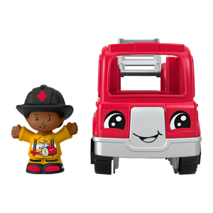 Figura Little People y Vehículo de Bomberos - Fisher Price