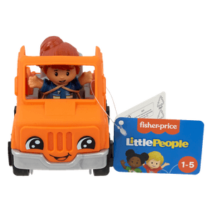 Figura Little People y Camión Naranja - Fisher Price