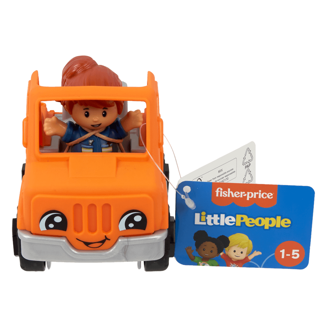 Figura Little People y Camión Naranja - Fisher Price