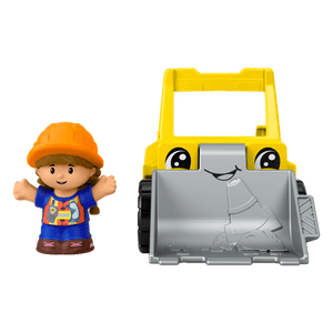 Figura Little People y Vehículo de Construcción - Fisher Price