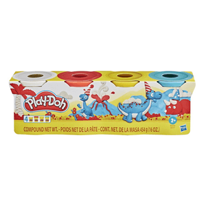 Masa Moldeable Play-Doh Empaque X4 Latas 448g (16 Oz) Colores Clásicos