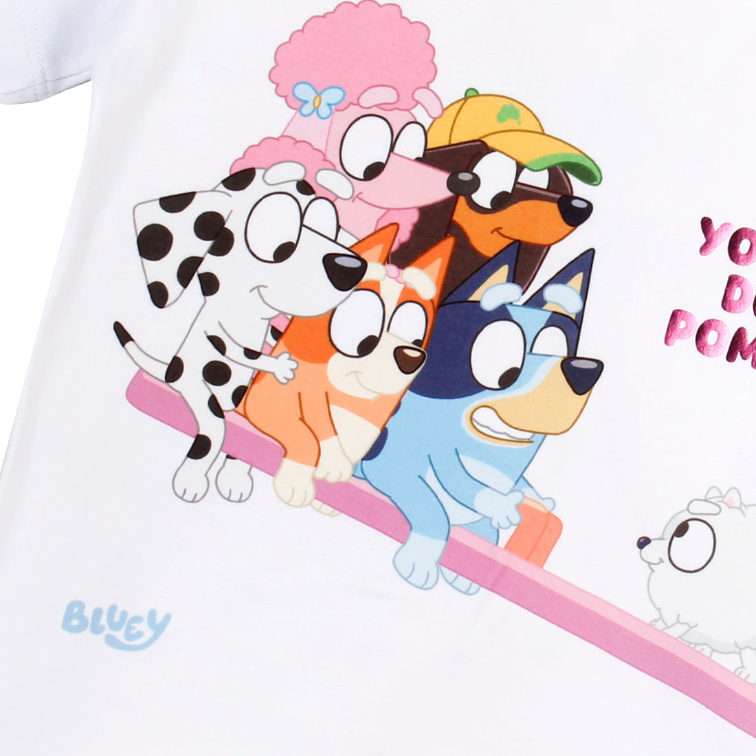 Camiseta Manga Corta Estampada Naranja Niños - Bluey Bluey - Pepe