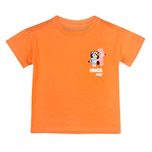 Camiseta Manga Corta Estampado Naranja Niñas - Bluey