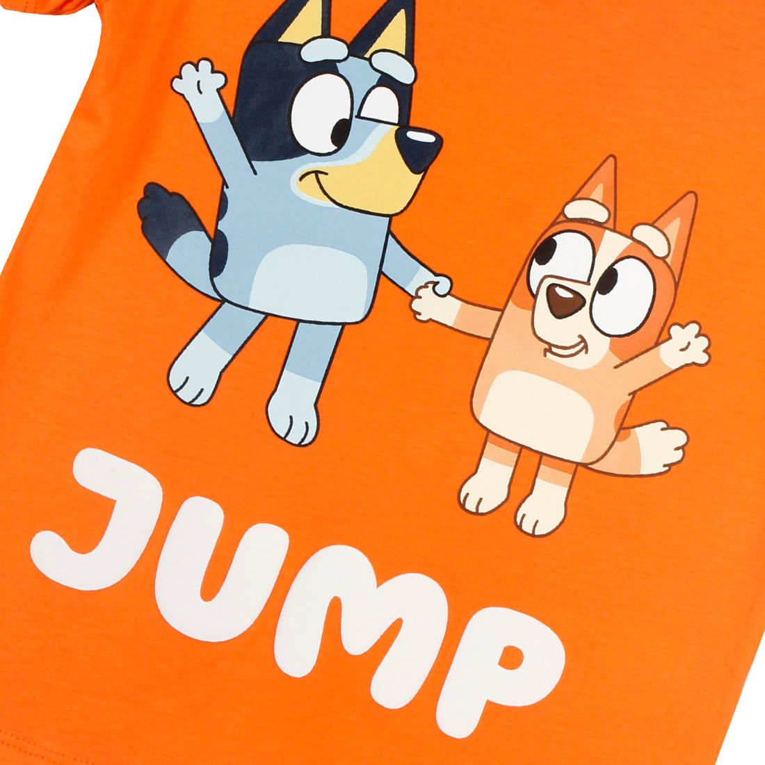 Camiseta Manga Corta Estampada Naranja Niños - Bluey Bluey - Pepe