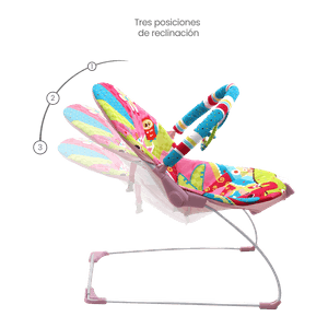 Silla Mecedora para Bebé Bouncer de Actividades Rosado Estampado - Priori
