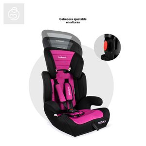 Silla para Carro Suzuka Rosado - Bebesit
