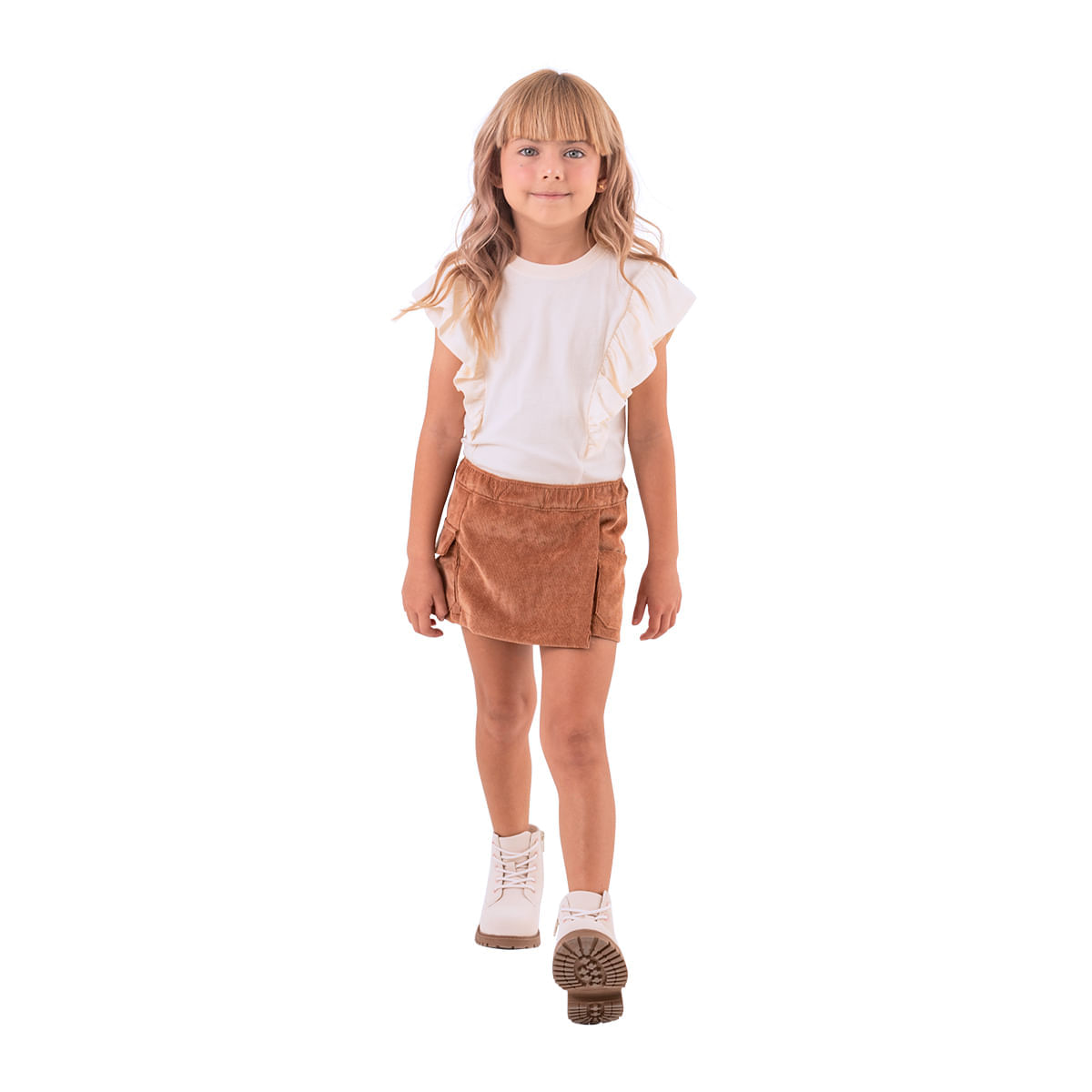 Falda short con bolsillos para bebe nina Pepe Ganga Pepe Ganga