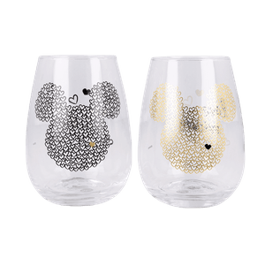 Set 2 Vasos de Cristal Mickey Mouse 510ml - Stor