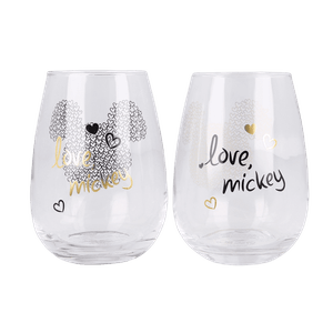 Set 2 Vasos de Cristal Mickey Mouse 510ml - Stor