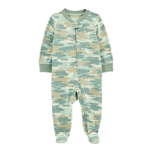 Pijama Enteriza Camuflado Verde Bebés Niños - Carter's