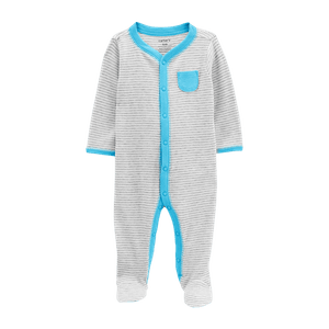 Pijama Enteriza Gris Bebés Niños - Carter's