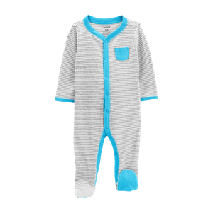Pijama Enteriza Gris Bebés Niños - Carter's