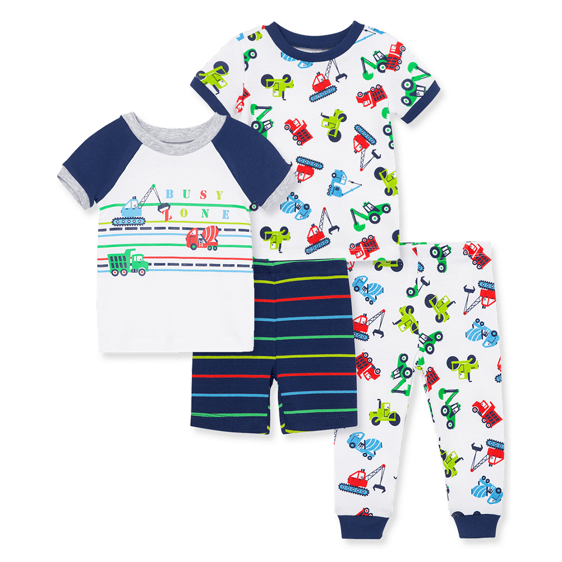 Set 2 Pijamas 4 Piezas Carros Niños - Little Me