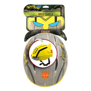 Casco 3D Transformers Bumblebee con Funda de Peluche - Keyriders