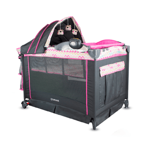 Cuna Corral para Bebé Pack N Play Verona Rosado - Bebesit