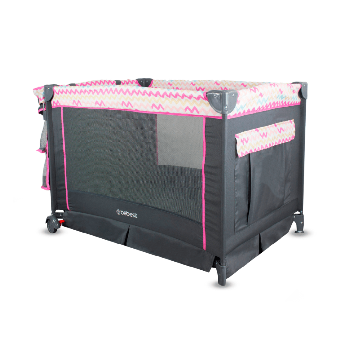 Ripley - CUNA CORRAL PARA BEBE VERONA ROSADO