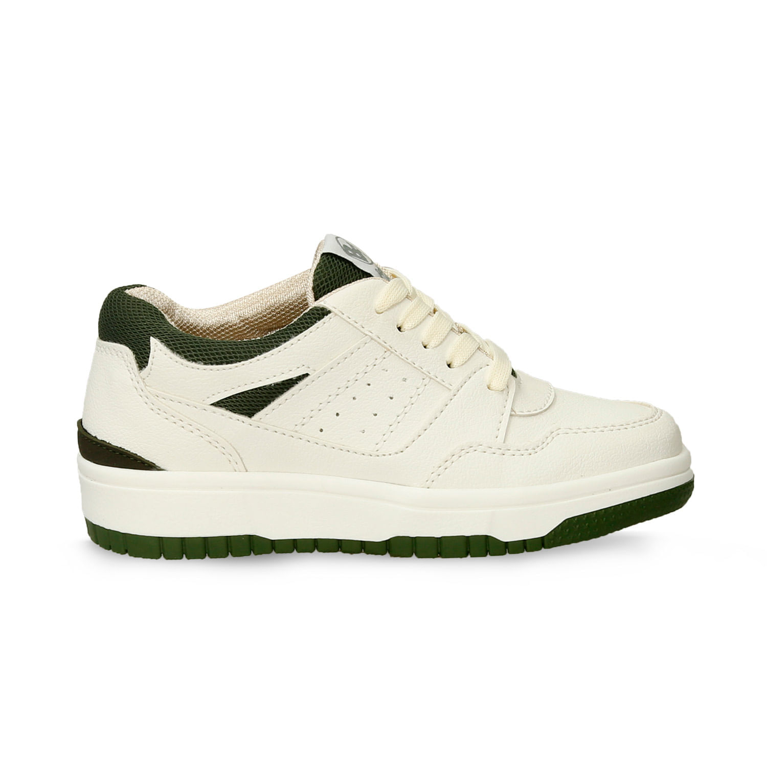 Tenis Casuales Beige-Verde Bubblegummers Quiliano Niño