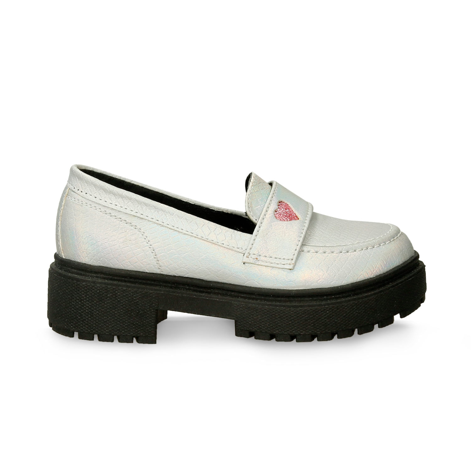 Mocasines Plateado Bubblegummers Qatrina Niña