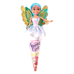 Muñeca Hada Cabello Azul - Sparkle Girlz