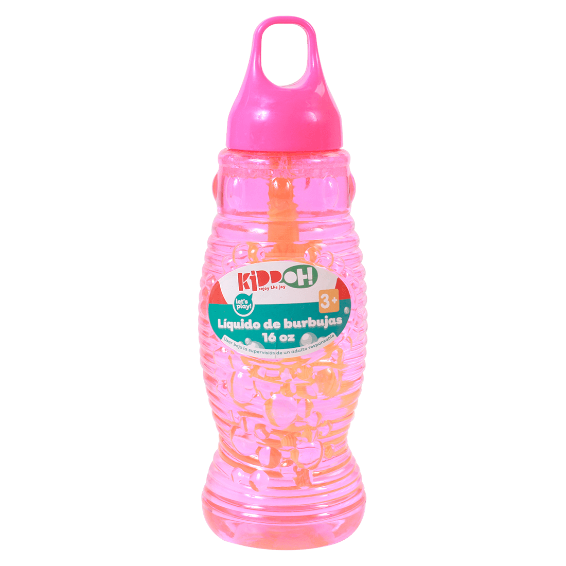 Líquido Solución de Burbujas Rosado 16oz - Kiddoh