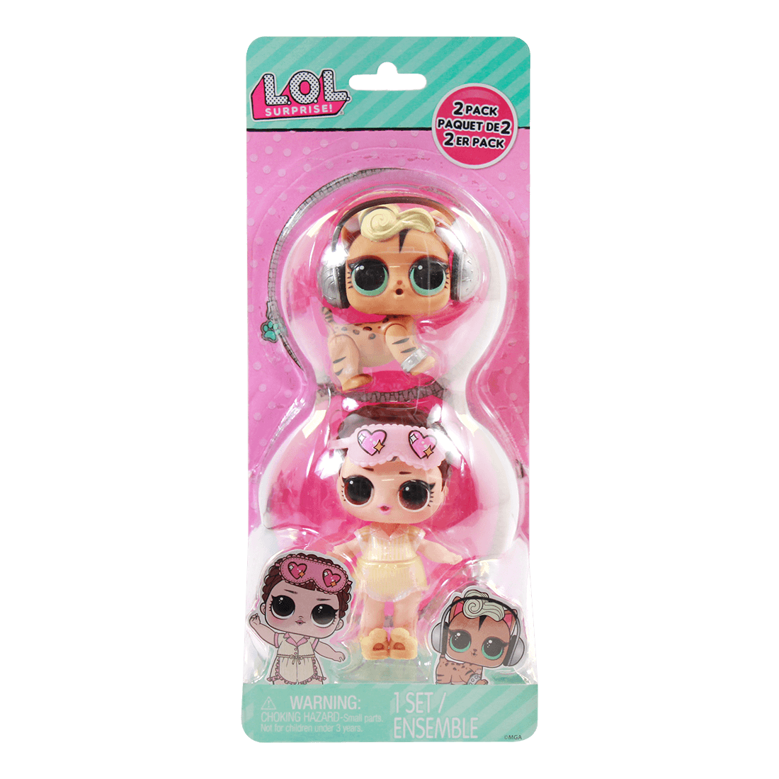 Set Muñeca Sorpresa y Mascota Leopardo - LOL
