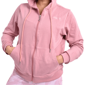 Hoddie Abierto Rosado Mujer - Golty