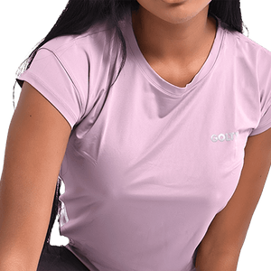 Camiseta Dry Active Lila y Blanco Mujer - Golty