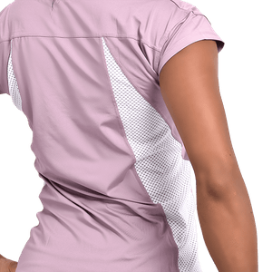 Camiseta Dry Active Lila y Blanco Mujer - Golty