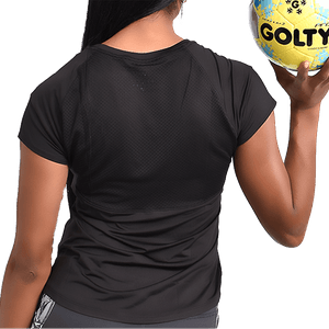 Camiseta Relax Plus Negro Mujer - Golty