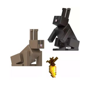 Figuras Conejos con Accesorio - Minecraft