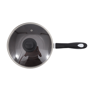 Wok Antiadherente Tapa de Vidrio 24cm - Universal